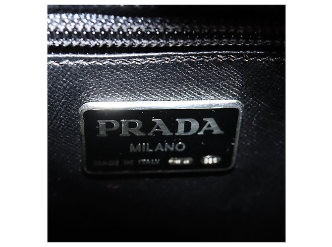 Borsa a Spalla PRADA in Pelle 2 in 1 Arancione Oro Auth ki5845 D'oro - vista 21