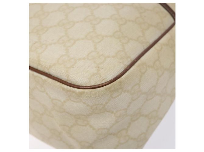 Borsa a Mano GUCCI GG Supreme PVC Bianco Oro 189898 Auth sw1305 D'oro - vista 15