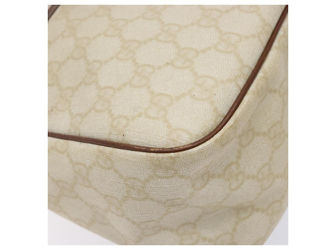 Borsa a Mano GUCCI GG Supreme PVC Bianco Oro 189898 Auth sw1305 D'oro - vista 16