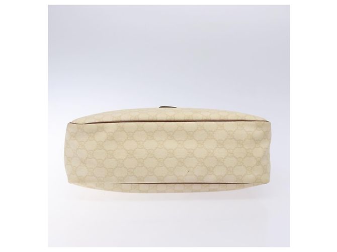 Borsa a Mano GUCCI GG Supreme PVC Bianco Oro 189898 Auth sw1305 D'oro - vista 5