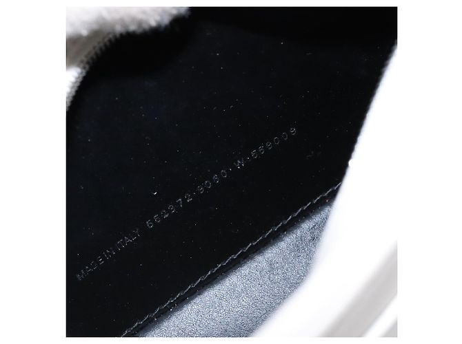 Balenciaga Borsa a Spalla in Pelle Bianca Argento Auth sw1264 Bianco - vista 12