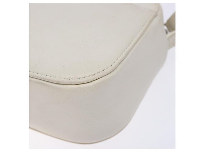 Balenciaga Borsa a Spalla in Pelle Bianca Argento Auth sw1264 Bianco - vista 16