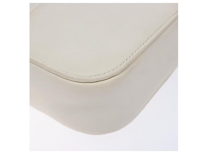 Balenciaga Borsa a Spalla in Pelle Bianca Argento Auth sw1264 Bianco - vista 17