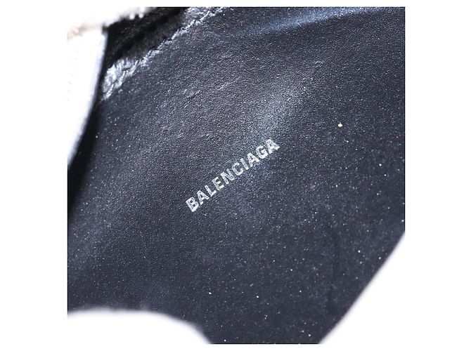 Balenciaga Borsa a Spalla in Pelle Bianca Argento Auth sw1264 Bianco - vista 18