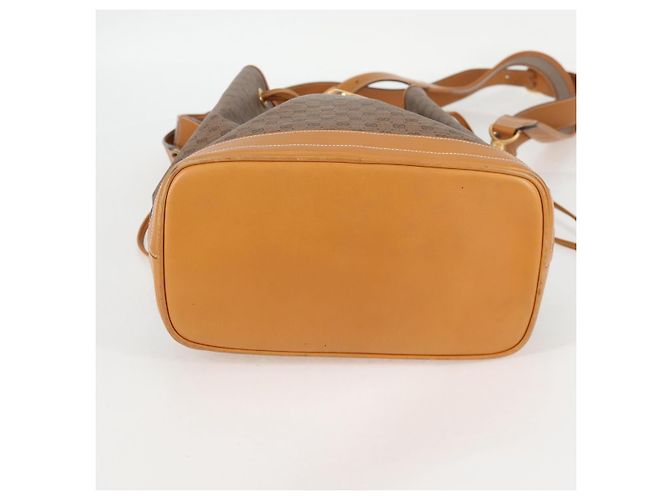 Gucci Borsa a Spalla Micro GG Supreme PVC Beige Oro Auth ep9824 D'oro - vista 5