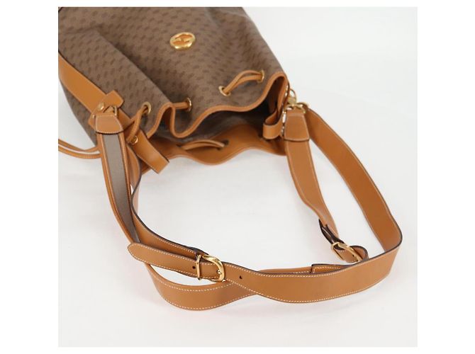 Gucci Borsa a Spalla Micro GG Supreme PVC Beige Oro Auth ep9824 D'oro - vista 7