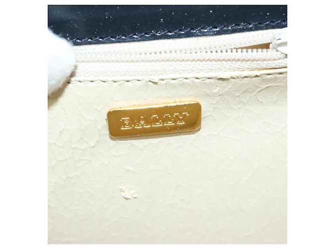 BALLY Borsa a Spalla in Pelle Nera e Oro Auth sw1097 Nero D'oro - vista 10
