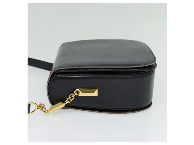 BALLY Borsa a Spalla in Pelle Nera e Oro Auth sw1097 Nero D'oro - vista 3