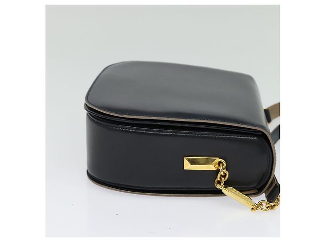 BALLY Borsa a Spalla in Pelle Nera e Oro Auth sw1097 Nero D'oro - vista 4