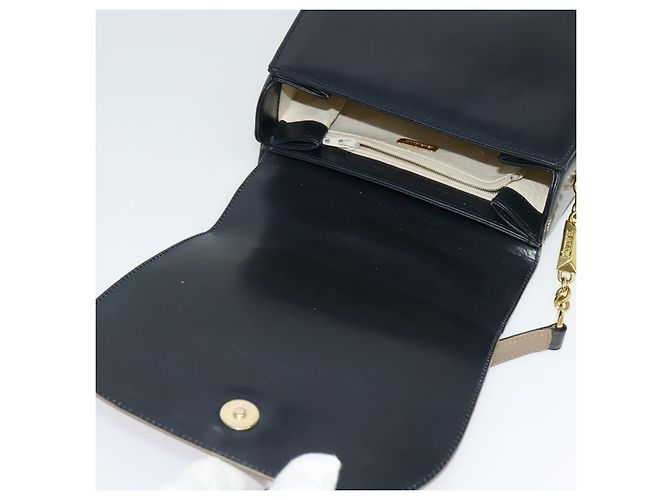 BALLY Borsa a Spalla in Pelle Nera e Oro Auth sw1097 Nero D'oro - vista 9
