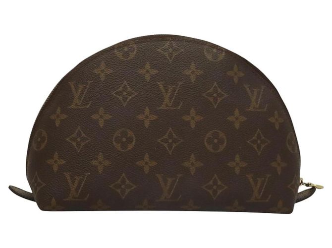 LOUIS VUITTON Pochette Cosmetica Demi Ronde Monogram M47520 LV Auth 136089 Monogramma - vista 2