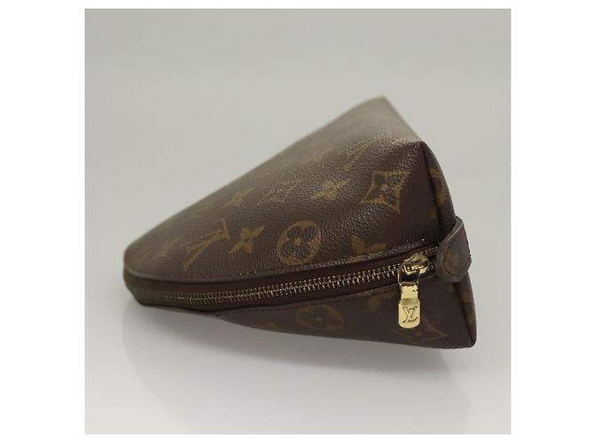 LOUIS VUITTON Pochette Cosmetica Demi Ronde Monogram M47520 LV Auth 136089 Monogramma - vista 4