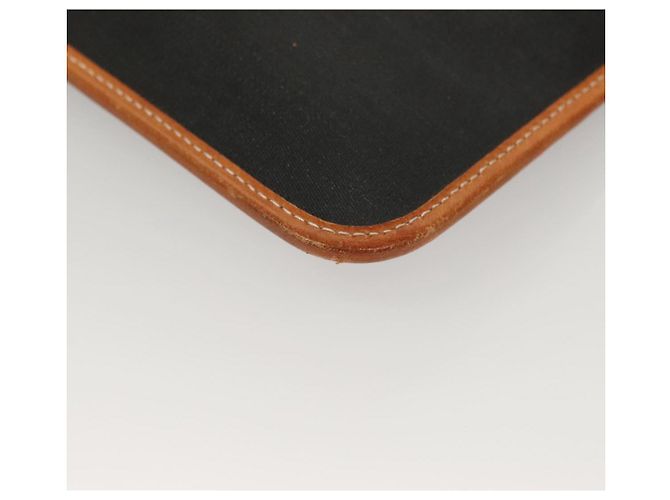 Borsa a spalla con catena Christian Dior in tela PVC nera Auth sw1313 - vista 14