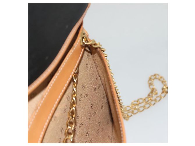 Borsa a spalla con catena Christian Dior in tela PVC nera Auth sw1313 - vista 18