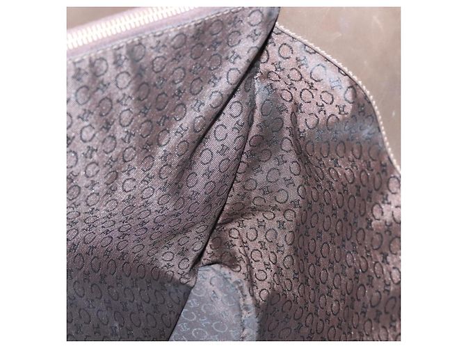 Céline CELINE C Macadam Canvas Tote Bag Gold Weiß Auth ep9987 Golden - Ansicht 18