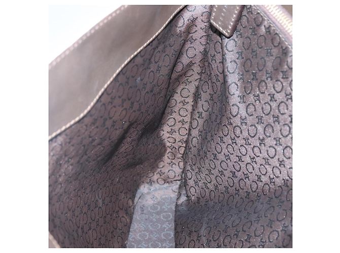 Céline CELINE C Macadam Canvas Tote Bag Gold Weiß Auth ep9987 Golden - Ansicht 19