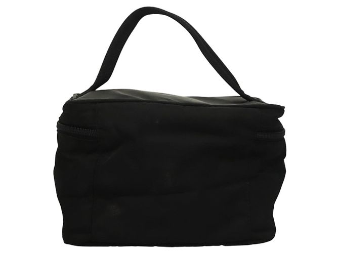 Pochette Vanity PRADA Nylon Nero Argento Auth sw1276 - vista 2