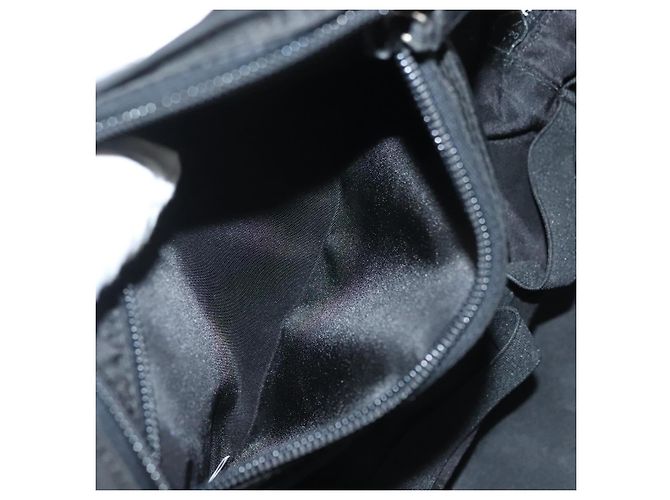 Pochette Vanity PRADA Nylon Nero Argento Auth sw1276 - vista 21