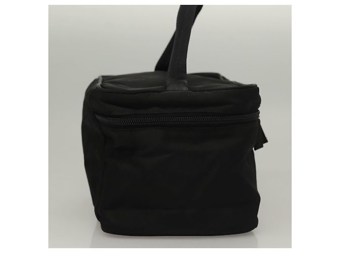 Pochette Vanity PRADA Nylon Nero Argento Auth sw1276 - vista 4