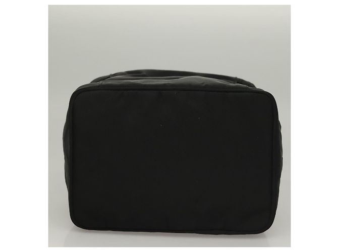 Pochette Vanity PRADA Nylon Nero Argento Auth sw1276 - vista 5