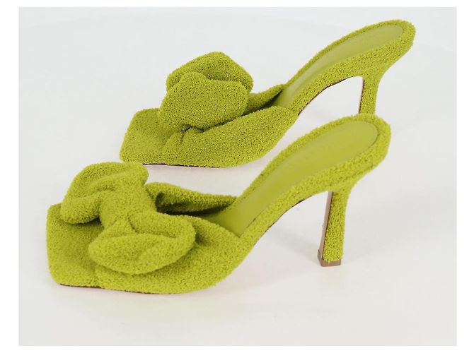 Autre Marque Sandali Pile Verde Chiaro Auth 134460M - vista 4