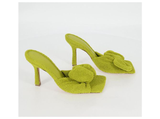 Autre Marque Sandali Pile Verde Chiaro Auth 134460M - vista 5