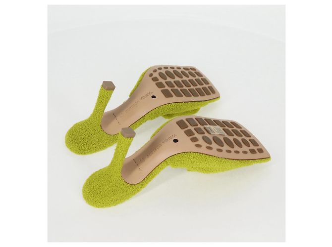 Autre Marque Sandali Pile Verde Chiaro Auth 134460M - vista 6
