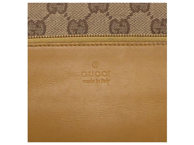 Bolso Tote de Lona GG Gucci Beige Plata 019 0401 Auth ep9945 - vista 20