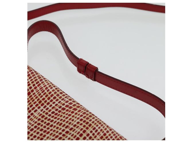 Portafoglio a spalla Salvatore Ferragamo Pelle Rossa Oro Auth sw1278 Rosso D'oro - vista 14