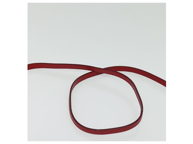 Portafoglio a spalla Salvatore Ferragamo Pelle Rossa Oro Auth sw1278 Rosso D'oro - vista 15