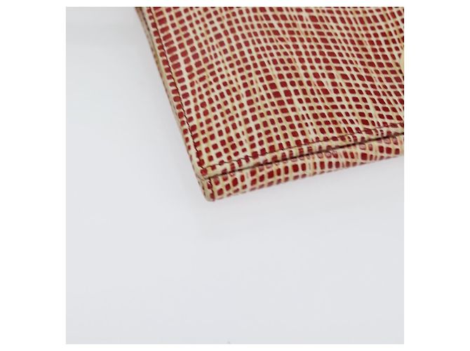 Portafoglio a spalla Salvatore Ferragamo Pelle Rossa Oro Auth sw1278 Rosso D'oro - vista 16