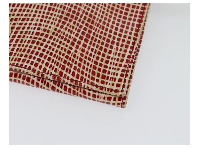 Portafoglio a spalla Salvatore Ferragamo Pelle Rossa Oro Auth sw1278 Rosso D'oro - vista 17