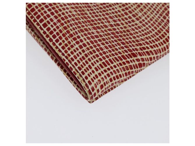 Portafoglio a spalla Salvatore Ferragamo Pelle Rossa Oro Auth sw1278 Rosso D'oro - vista 18