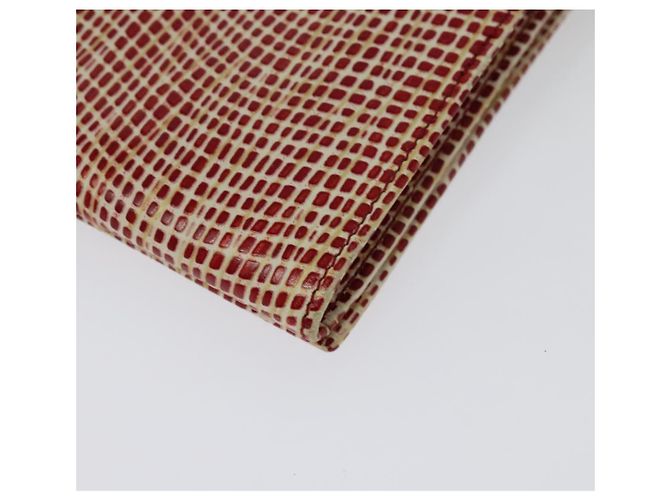 Portafoglio a spalla Salvatore Ferragamo Pelle Rossa Oro Auth sw1278 Rosso D'oro - vista 19