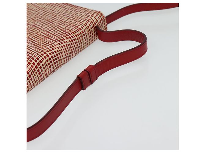 Portafoglio a spalla Salvatore Ferragamo Pelle Rossa Oro Auth sw1278 Rosso D'oro - vista 7