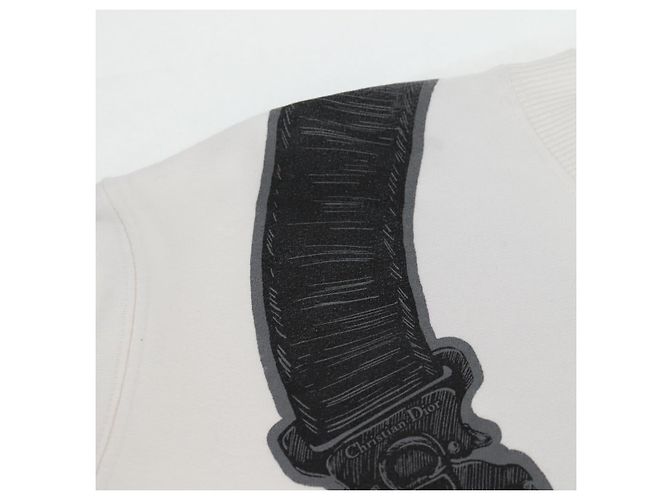 Entrenador Trotter Saddle de algodón blanco Auth 128882M Christian Dior - vista 3