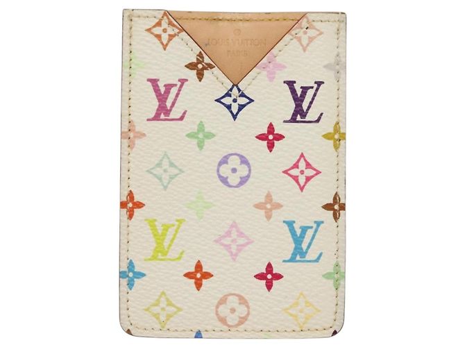 LOUIS VUITTON Monogramm Multicolor Etui Miroir M92651 LV Auth 135691 Weiß - Ansicht 13