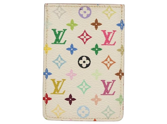 LOUIS VUITTON Monogramm Multicolor Etui Miroir M92651 LV Auth 135691 Weiß - Ansicht 2