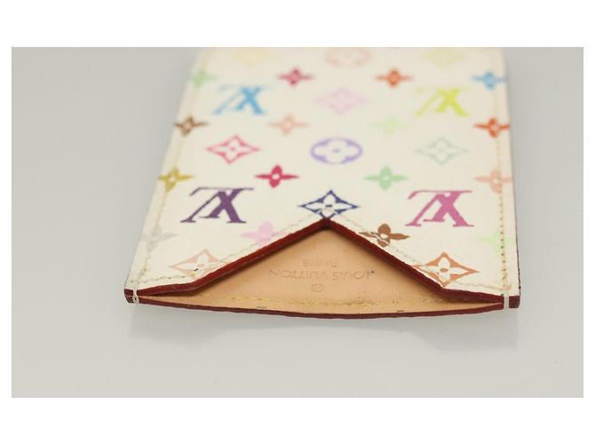 LOUIS VUITTON Monogramm Multicolor Etui Miroir M92651 LV Auth 135691 Weiß - Ansicht 5