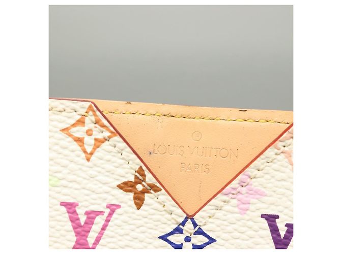 LOUIS VUITTON Monogramm Multicolor Etui Miroir M92651 LV Auth 135691 Weiß - Ansicht 8