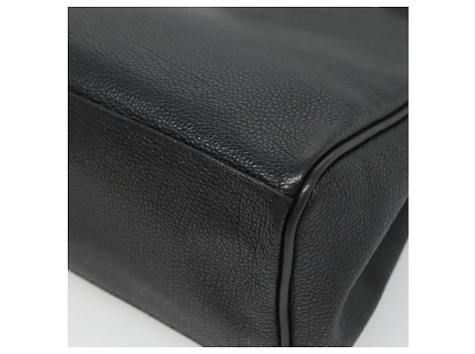 Borsa a mano in pelle nera e oro Auth ep9938 di BURBERRY Nero D'oro - vista 15