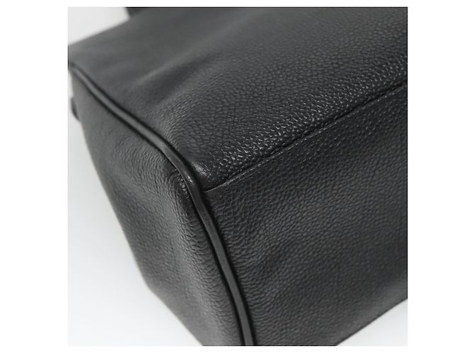 Borsa a mano in pelle nera e oro Auth ep9938 di BURBERRY Nero D'oro - vista 16