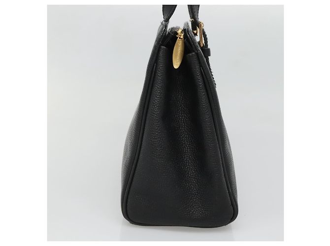 Borsa a mano in pelle nera e oro Auth ep9938 di BURBERRY Nero D'oro - vista 3