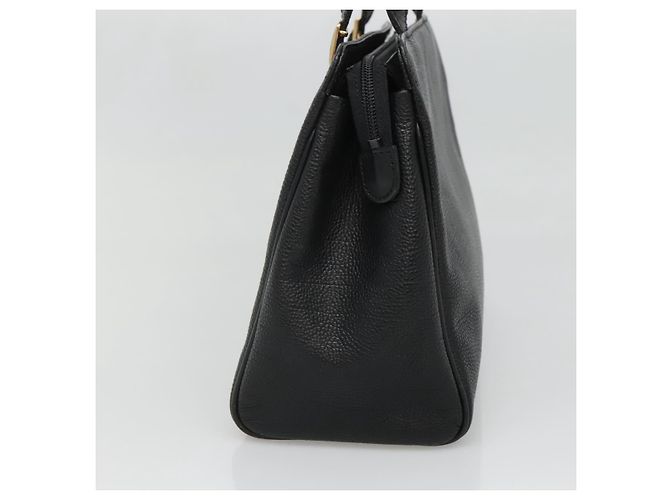 Borsa a mano in pelle nera e oro Auth ep9938 di BURBERRY Nero D'oro - vista 4