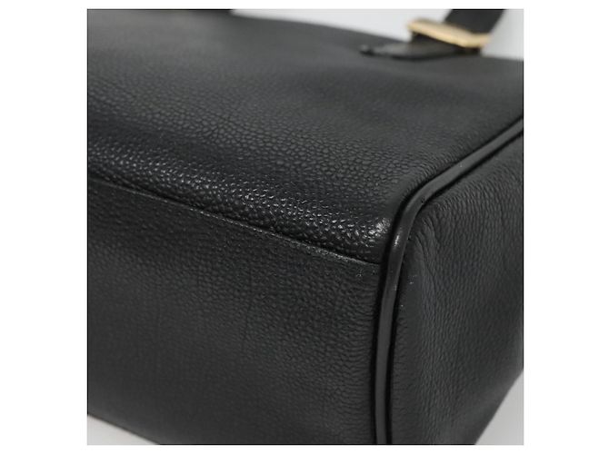 Borsa a mano in pelle nera e oro Auth ep9938 di BURBERRY Nero D'oro - vista 9