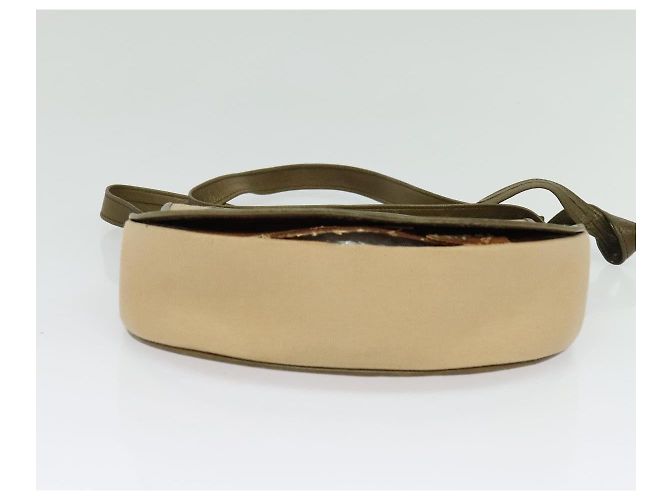 Saint Laurent Borsa a Spalla in Tela e Pelle Khaki Auth BA3537 Cachi - vista 5