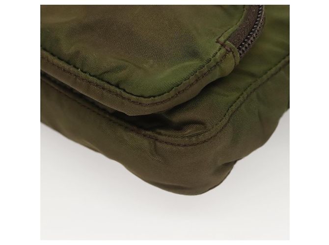 PRADA Bauchtasche aus Nylon Khaki Silber authentisch ki5828 - Ansicht 14