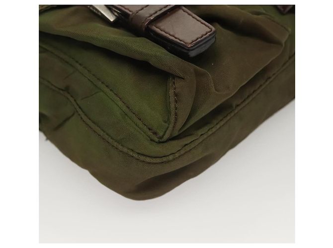 PRADA Bauchtasche aus Nylon Khaki Silber authentisch ki5828 - Ansicht 9
