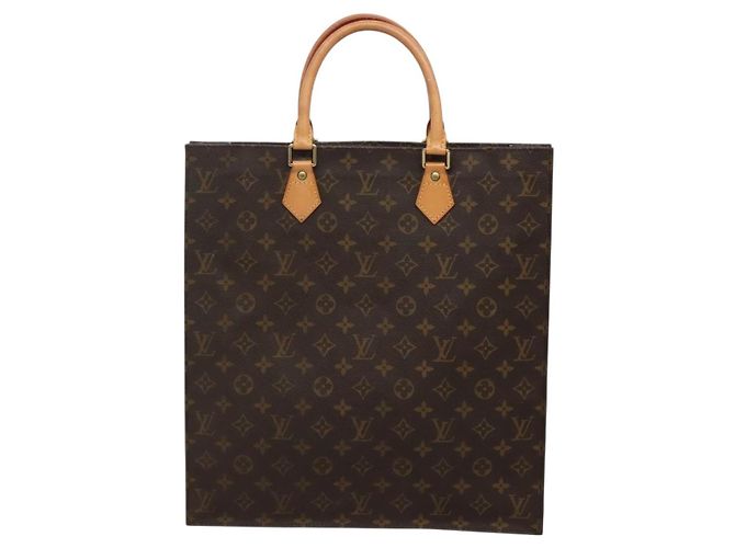 LOUIS VUITTON Borsa Sac Plat Monogram M51140 LV Auth 133703 Monogramma - vista 2