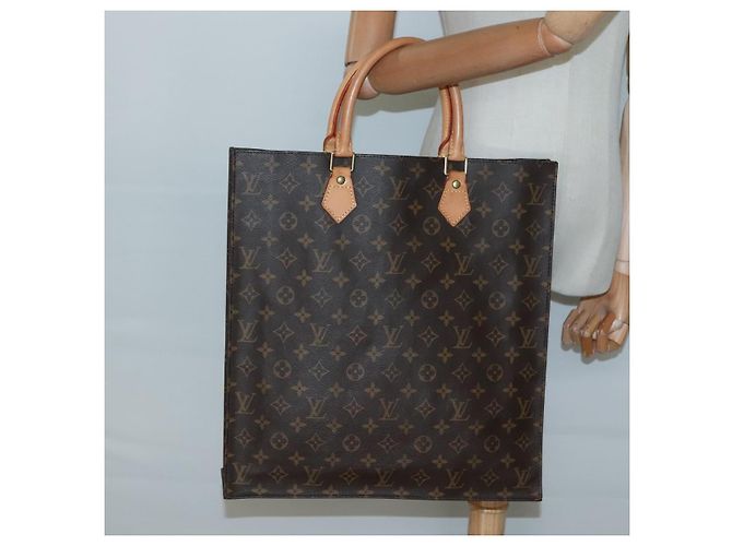 LOUIS VUITTON Borsa Sac Plat Monogram M51140 LV Auth 133703 Monogramma - vista 21